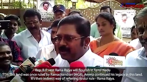 Rama Rajya claim of BJP is true: TTV Dhinakaran