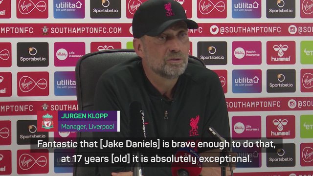 Klopp commends Jake Daniels' 'bravery' after coming out as gay