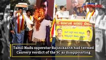 Cauvery verdict effect: Rajinikanth termed drohi, actor's effigy on fire [VIDEO]
