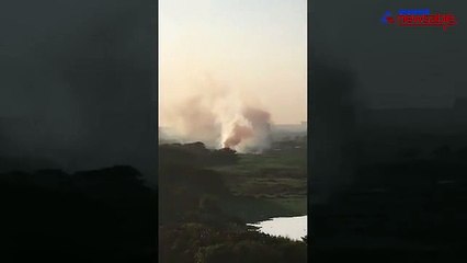 VIDEO: Bellandur Lake goes up in flames again, second time in 15 days