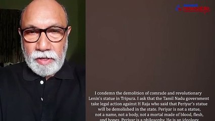 Periyar is not a statue, not a body... but a philosophy: actor Satyaraj