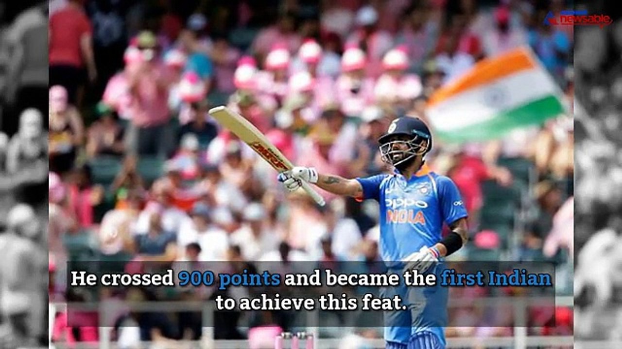 Virat Kohli becomes 1st Indian batsman to reach 900-point mark in ODI cricket