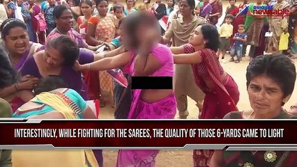 TRS government distributes cheap sarees, but women fume