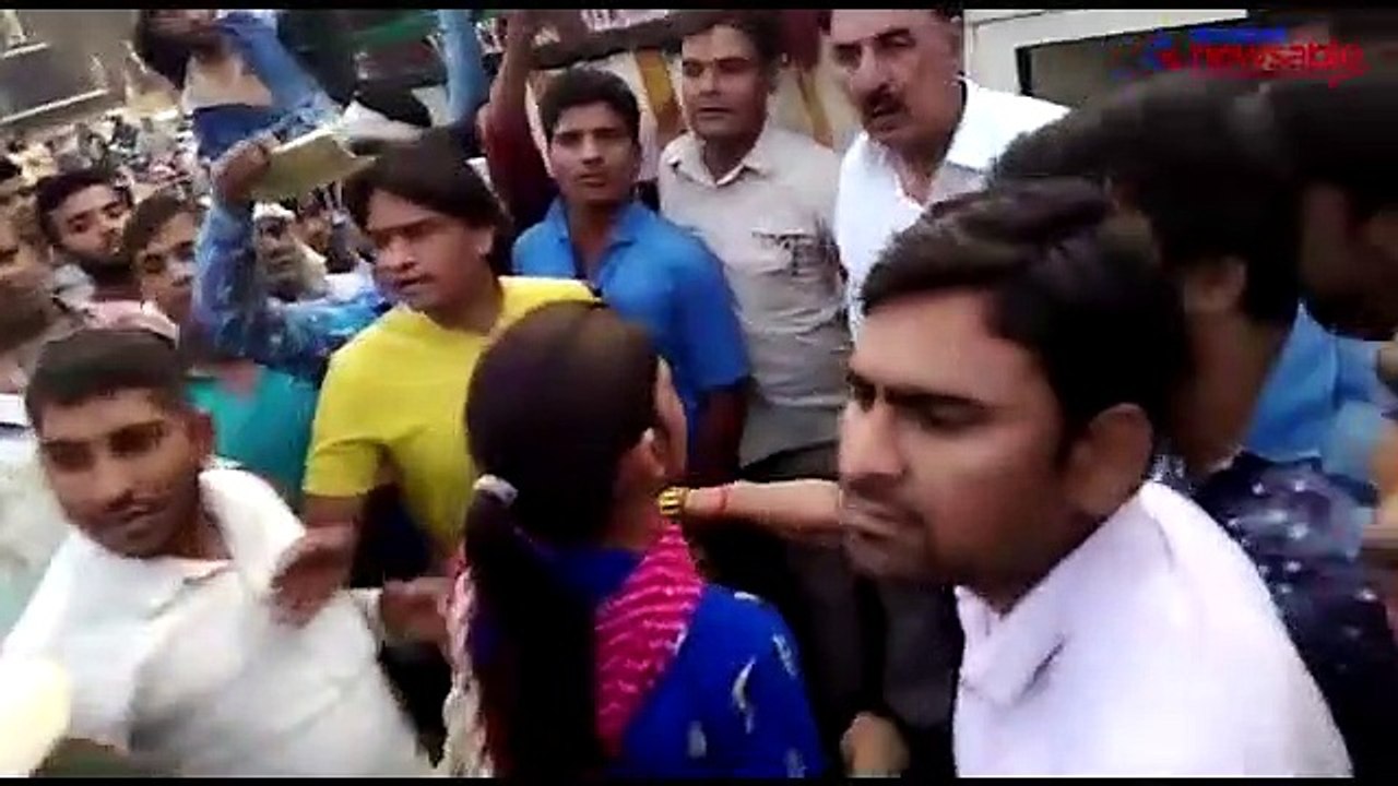 Watch: Woman thrashed village sarpanch with slippers for alleged molestation