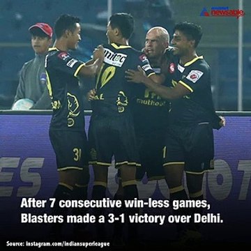 ISL 2017: 'Hat-trick' Hume helps Kerala Blasters beat Delhi Dynamos