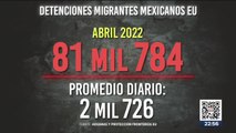 Durante abril fueron detenidos 81 mil 784 mexicanos en EU