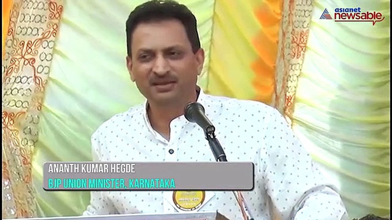 'We are here to change the constitution,' says BJP Union Minister from Karnataka, Ananth Kumar Hegde