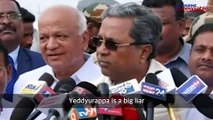 'Yeddyurappa is a liar, BJP MLAs are in touch with me to switch sides,' Ktka CM Siddaramaiah