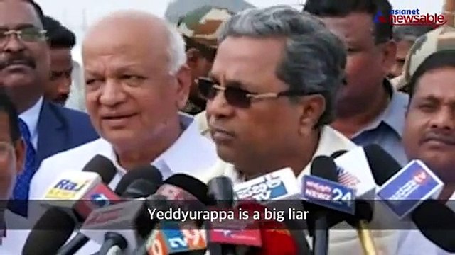 'Yeddyurappa is a liar, BJP MLAs are in touch with me to switch sides,' Ktka CM Siddaramaiah