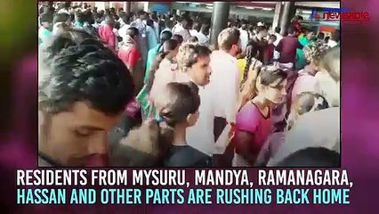 Huge rush at Bengaluru city railway station as people head home to cast vote
