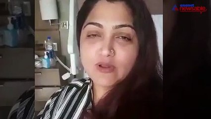 Watch: Actress Kushboo speaks on Chennai rains