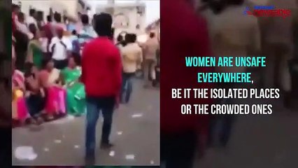 Creep caught red-handed while molesting women in Ganesh Chaturthi celebrations