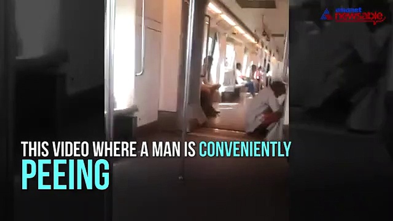 Caught on camera: Man found peeing in metro
