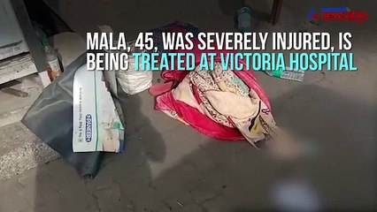 Footpath accident Nelamangala