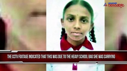 Download Video: Student collapses due to the heavy school bag she was carrying