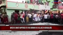 Woman attempts to walk on fire but fails miserably with several injuries