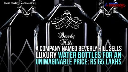 Video herunterladen: A company which sells water bottle for whopping Rs 65 lakhs! Luxury living at its best