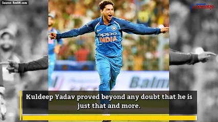 Kuldeep Yadav: the first Indian spinner to take a one-day international hat-trick against Australia
