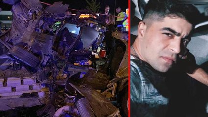 Ağaca çarpan otomobil paramparça oldu! 2 yıllık astsubay feci şekilde can verdi