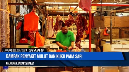 Dampak PMK Pedagang Sapi di Pasar Palmerah Mengalami Penurunan Omzet