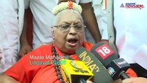 Maate Mahadevi, the first female Lingayat seer, extends support to CM Siddaramaiah