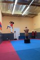 Professional Martial Artist Shows off Incredible Wall Assisted High Kick