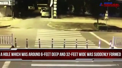 Man's phone lands him in a massive sinkhole