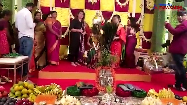 Sandalwood stars wish KGF star Yash's wife Radhika Pandit at baby shower ceremony