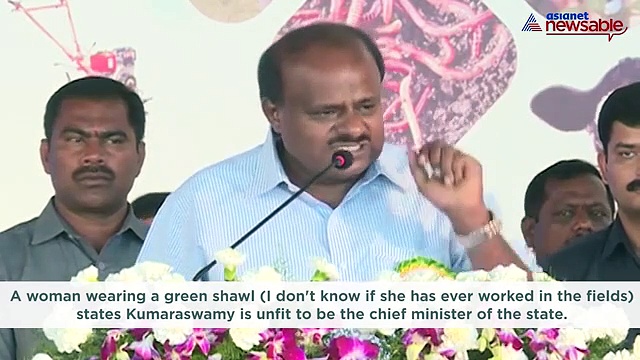 Angry Kumaraswamy asks woman farmer, 'Where were you sleeping these four years?'