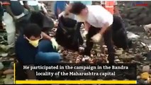 Master blaster Sachin Tendulkar sweeps clean in SwachhataHiSeva campaign