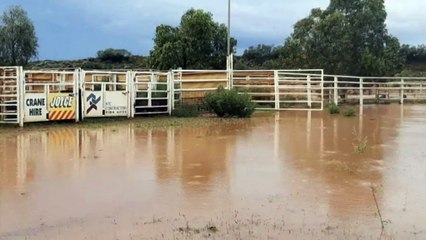 Unseasonal heavy rain pounding Western Australia’s Pilbara region
