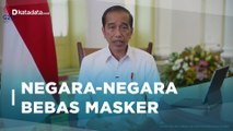 Deretan Negara Dunia Bebas Masker seperti Indonesia | Katadata Indonesia da