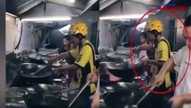 Video of delivery man cooking food goes viral