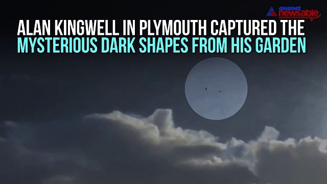 'Hovering black blob' UFOs spotted flying in the sky