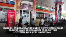 At this petrol station in Bengaluru, you can fuel your vehicle and feed your tummy
