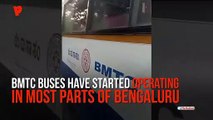 Bandh day 2 BMTC buses move