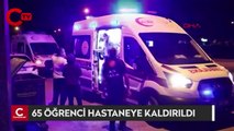 Denizli'de 65 öğrenci zehirlenme şüphesiyle hastaneye kaldırıldı