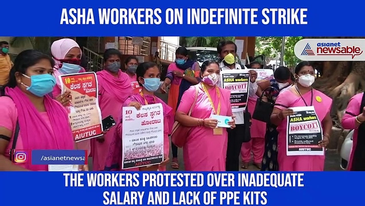 ASHA workers protest in Bengaluru; demand salary hike, PPE kits