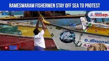Rameswaram fishermen protest over National Fisheries Policy in Tamil Nadu