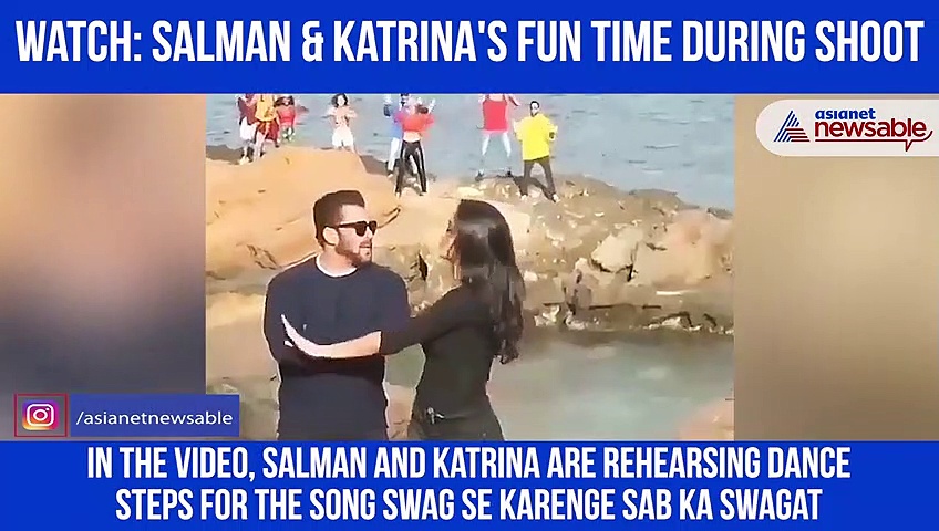 Salman Khan, Katrina Kaif had fun time shooting Swag Se Swagat; here is video proof