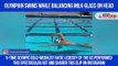 Olympian swims