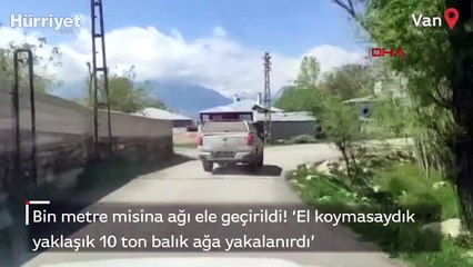 Bin metre misina ağı ele geçirildi! ‘El koymasaydık yaklaşık 10 ton balık ağa yakalanırdı’