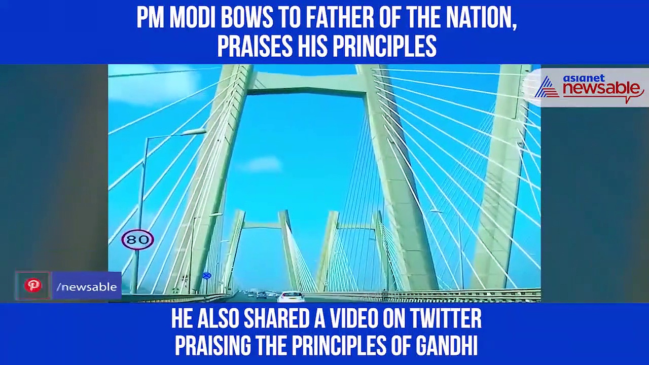 PM Modi shares Mahatma Gandhi video, praises principles