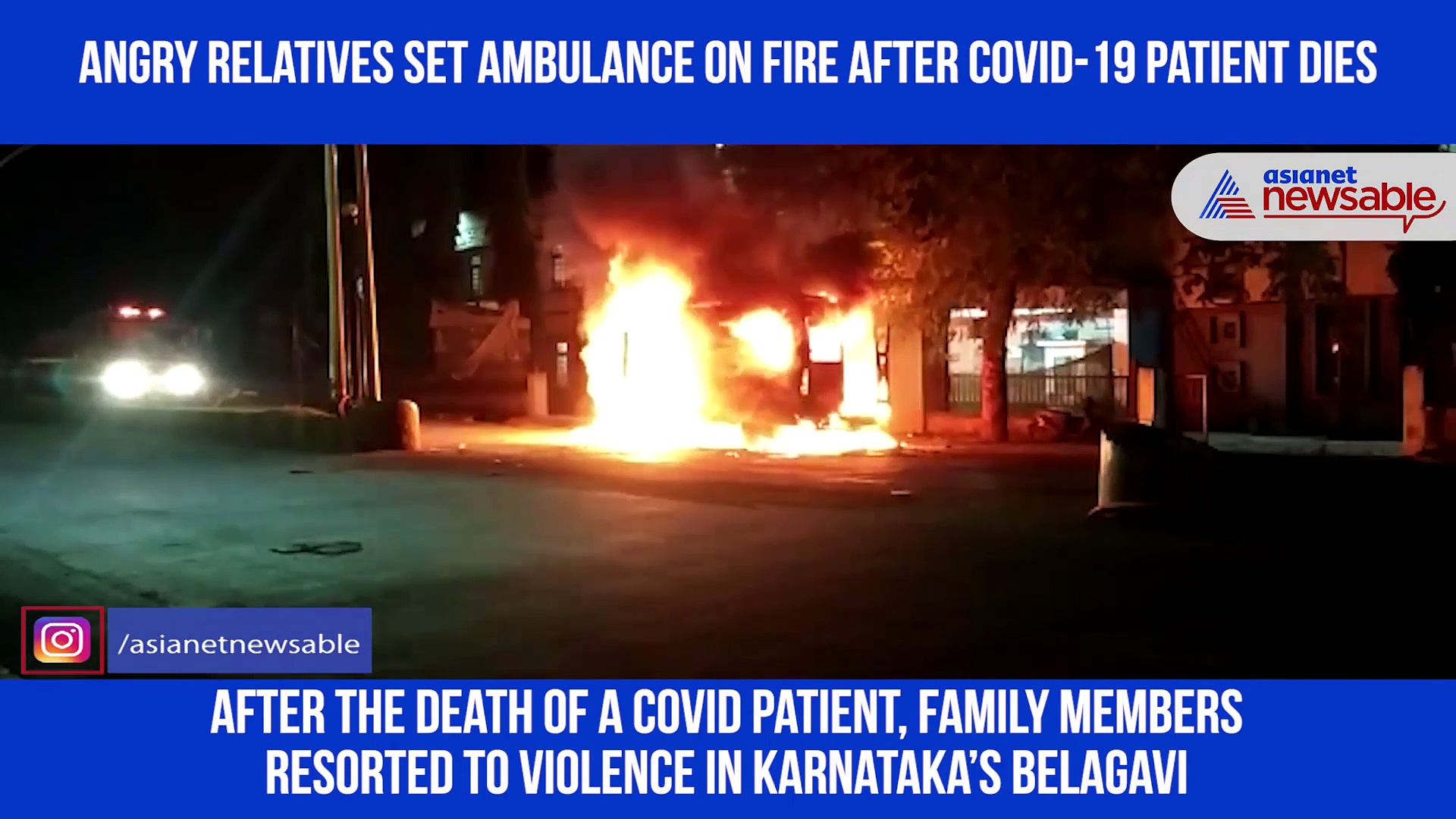 Karnataka: COVID-19 patient dies in hospital; family torches ambulance