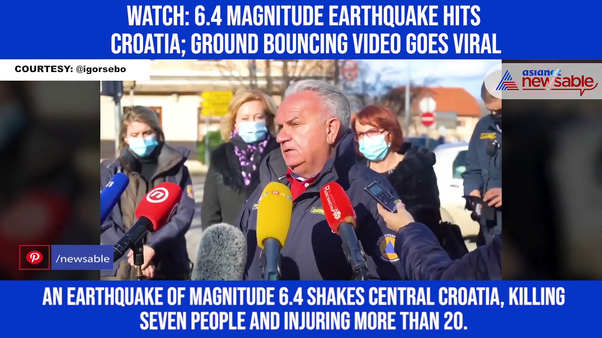 Watch: 6.4 magnitude earthquake hits Croatia; ground bouncing video goes viral