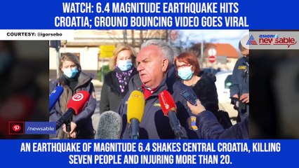 Watch: 6.4 magnitude earthquake hits Croatia; ground bouncing video goes viral
