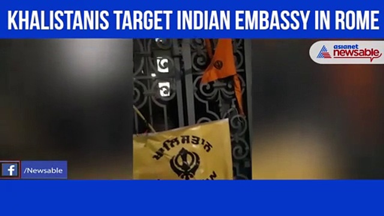 Khalistanis target Indian Embassy in Rome