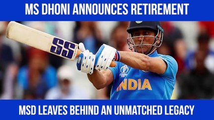 MS Dhoni announces retirement, leaves behind unmatched legacy