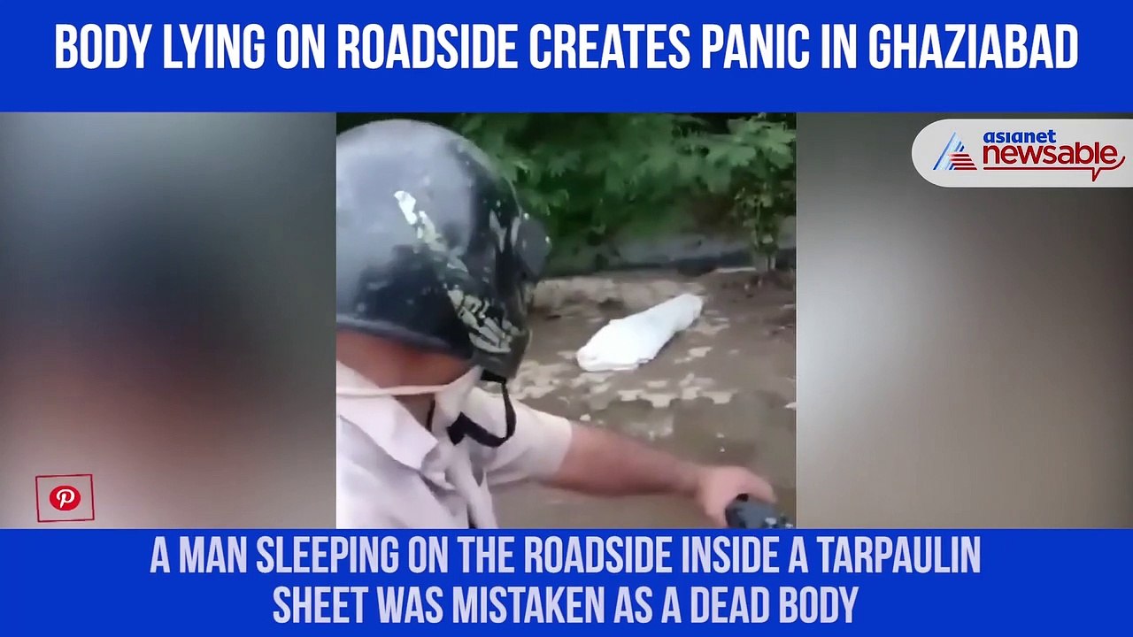 Dead body on road