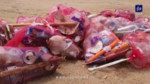 انتشال طنين من النفايات.. غطاسون ينفذون حملة لتنظيف جوف البحر في خليج العقبة